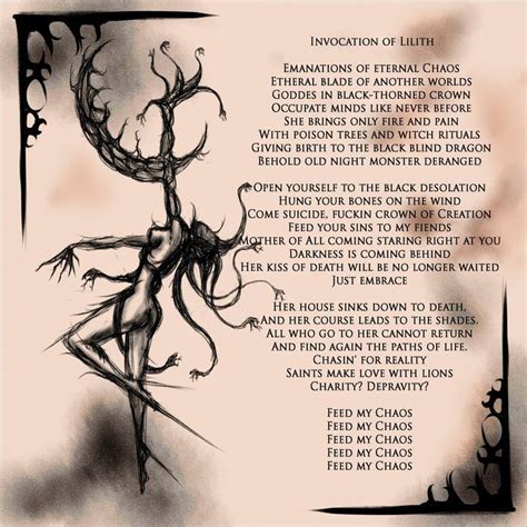 from the album Rites (2017 EP) | Lilith, Wiccan magic, Demonology