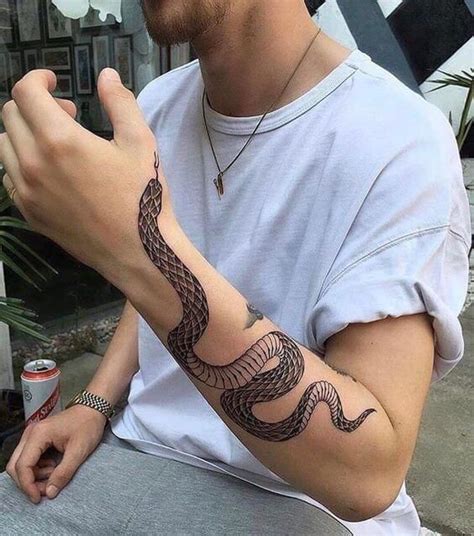 17 Snakes Wrapped Around Arm Tattoo Designs & Ideas | Around arm tattoo ...