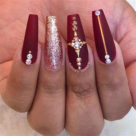 50+ Newest Burgundy Nails Designs You Should Definitely Try In 2021 ...