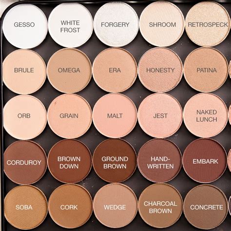 Swatches: MAC Neutral Eyeshadows Photos + Swatches | Eyeshadow, Mac ...