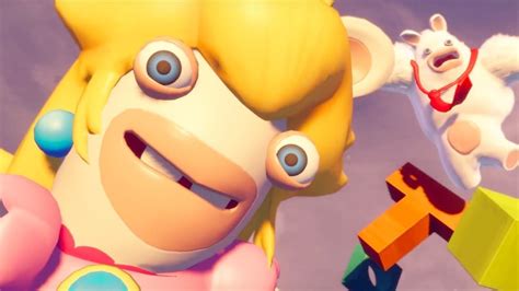 Mario Rabbids Kingdom Battle Official Rabbid Peach Character Spotlight ...