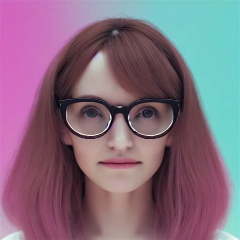 super cute girl IP by pop mart,Brown curly hair,black glasses,p ...