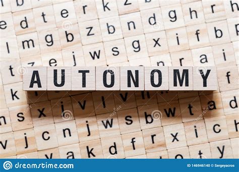 Autonomy Word Concept on Cubes Stock Photo - Image of artificial, communication: 146946140