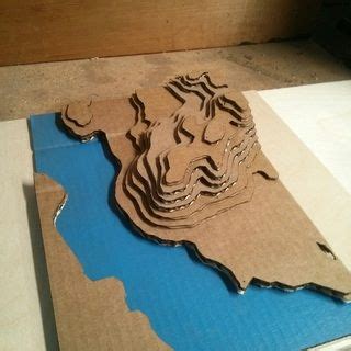 Easy 3D Topographical Maps With Slicer | Cardboard art, Dnd diy, Dnd crafts