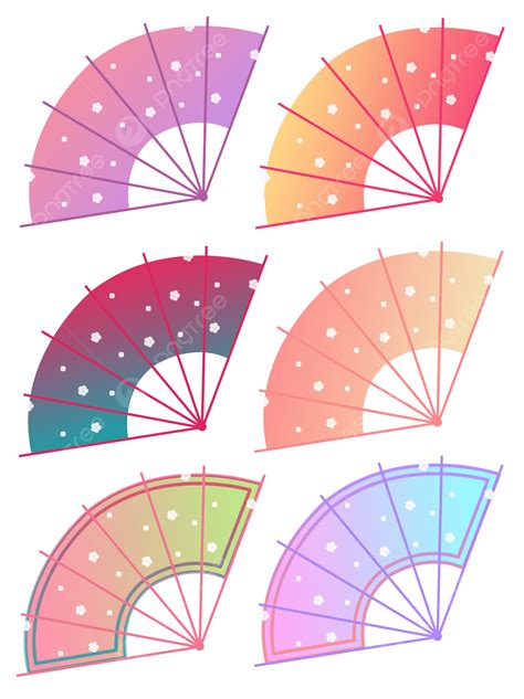 Folding Fan PNG Transparent, Exquisite Japanese Folding Fan Illustration, Folding Fan, Fan ...