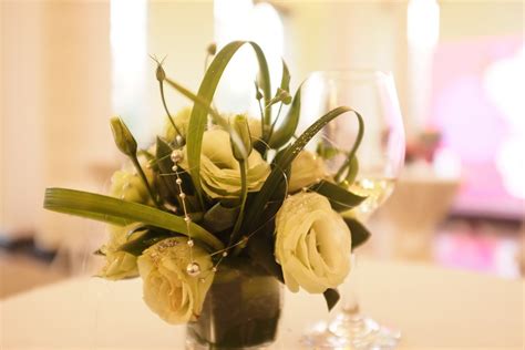 Free Images : plant, decoration, yellow, basket, wedding, wine glass, ceremony, floristry ...