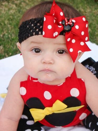 Red Minnie Mouse Headband, Girls Minnie Mouse Hairbow w/ Resin Center, Girls Minnie Mouse ...