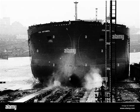 The biggest ship ever built in Britain a 253 000 ton tanker was ...