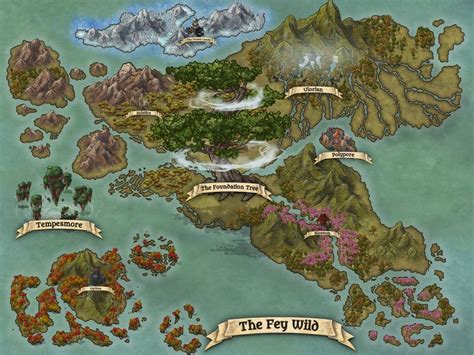 The Fey Wilds (My version for a homebrew setting) : inkarnate in 2021 | Fantasy map, Fantasy ...