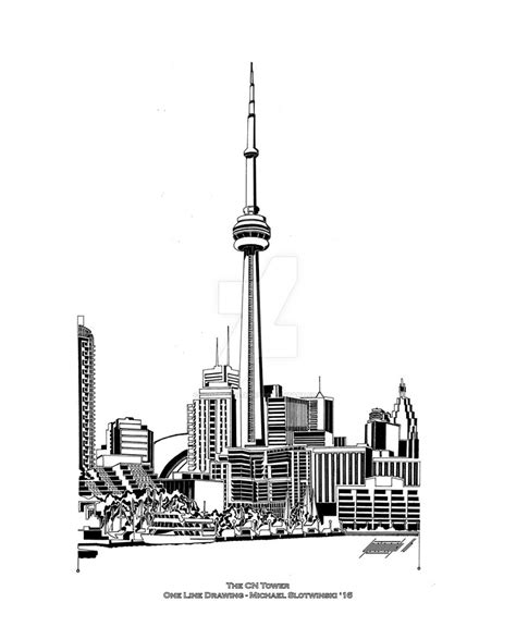 Toronto Skyline Drawing at PaintingValley.com | Explore collection of Toronto Skyline Drawing