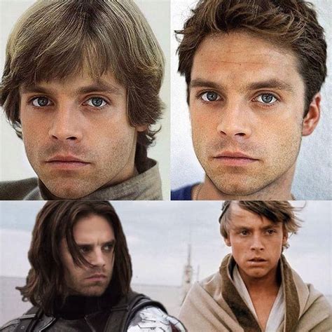 Sebastian Stan as Young Luke Skywalker