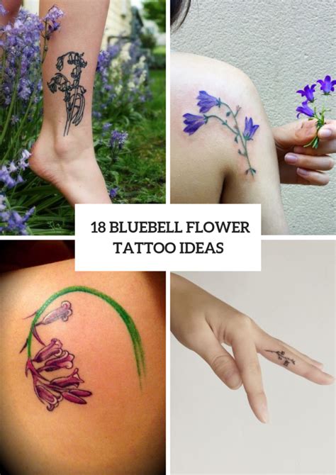 18 Cute Bluebell Tattoo Ideas For Ladies - Styleoholic