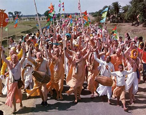 Hare Krishna Devotees on Sankirtan at ISKCON Mayapur in 1975 - What ...