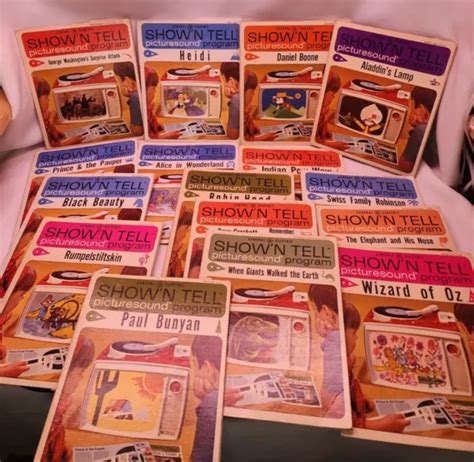 VINTAGE GENERAL ELECTRIC 60s Show'N Tell Picturesound Program Records Lot of 16 $25.00 - PicClick