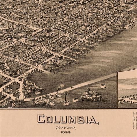 1894 map of Columbia, Pennsylvania – Uncharted Lancaster