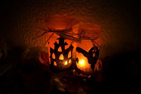 Images Gratuites : lumière, nuit, fête, Orange, chat, Halloween, flamme, Feu, obscurité, noir ...