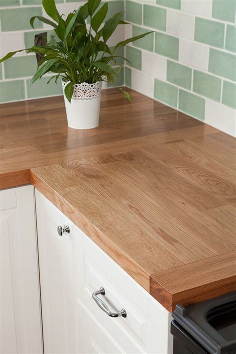 Deluxe oak worktops were the perfect choice for this classic white kitchen. A Deluxe stave is ...