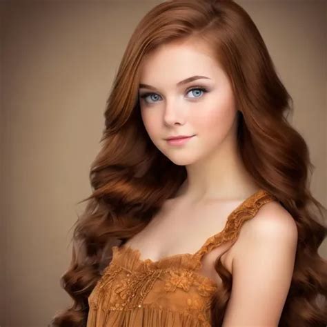 beautiful young adult princess portrait honey brown...
