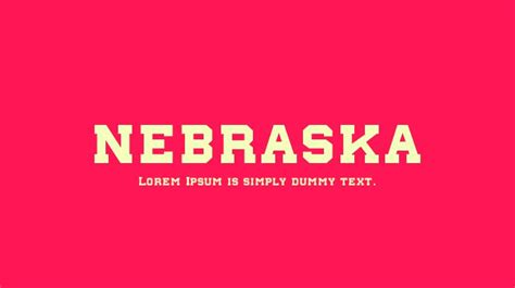 nebraska Font : Download Free for Desktop & Webfont