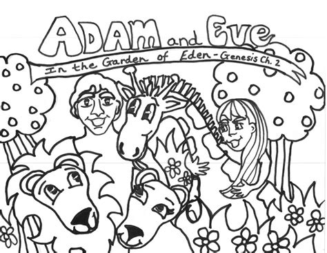 Free Printable Adam and Eve Coloring Pages For Kids - Best Coloring Pages For Kids