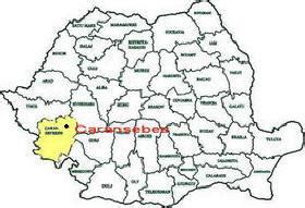 Caransebes, Romania: Harta orasului Caransebes