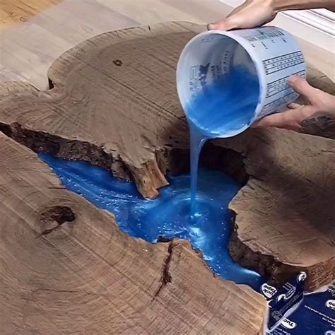 Knott & Timber on Instagram: “Got the epoxy poured over the weekend on this coffee table top we ...
