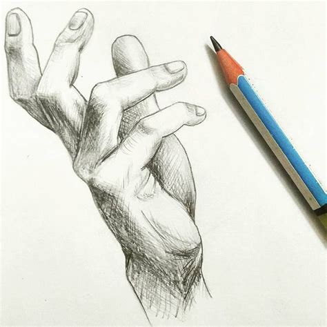 Hand Reaching Out - Pencil Drawing