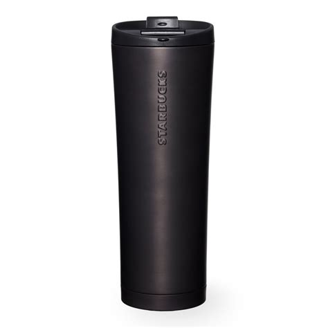 Black Stainless Steel Tumbler, 20 fl oz | Starbucks mugs, Stainless steel coffee tumbler ...