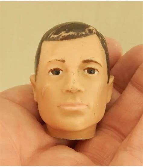 VINTAGE 1964 HASBRO GI Joe Action Figure Soft Head Brown Hair Brown Eyes C6 $17.99 - PicClick