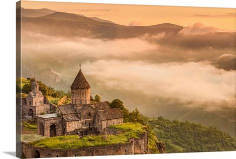 Armenia, Tatev, Tatev Monastery, 9th Century, High Angle View Wall Art ...