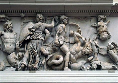 Hekate in the Titanomachia on the Pergamon altar | Pergamon, Pergamon ...