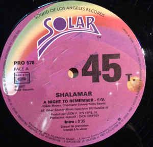 Shalamar - A Night To Remember (1982, Vinyl) | Discogs