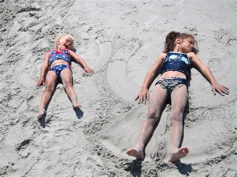 Sand Angels | Making sand angels on the beach. | Joe Shlabotnik | Flickr