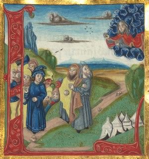 Illuminated Manuscript, Bible (part), God appears to Moses… | Flickr