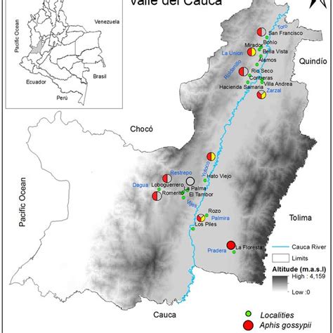 Distribution map of aphid species (presence -absence) in the surveyed... | Download Scientific ...