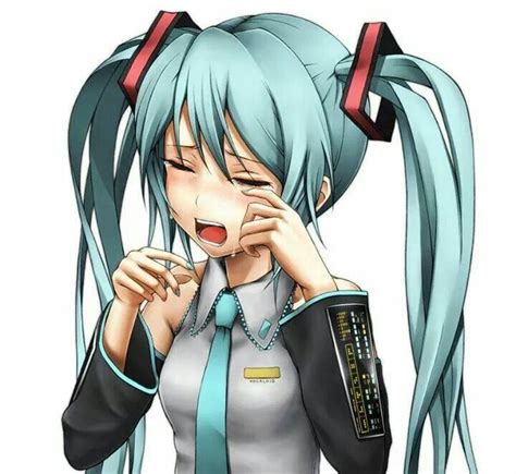 Miku Is Crying Momo, Hatsune Miku, Anime, Crying, Jpeg, Art, Quick, Art Background, Kunst