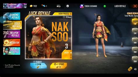 Free fire new luck royale open - YouTube