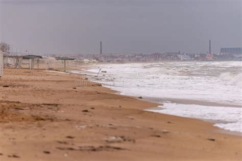 Deserted Beaches of Feodosia in Winter Stock Image - Image of texture, sand: 216824203