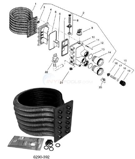 Pentair Mastertemp Heater Water System Parts - INYOPools.com