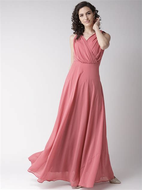 Twenty Dresses By Nykaa Fashion Ready For The Royals Pink Maxi Dress (XS): Buy Twenty Dresses By ...