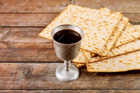 Premium Photo | Kosher kiddush in silver cup jewish holiday concept.