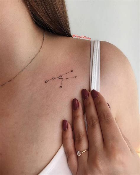 Taurus Constellation Minimalist Tattoo