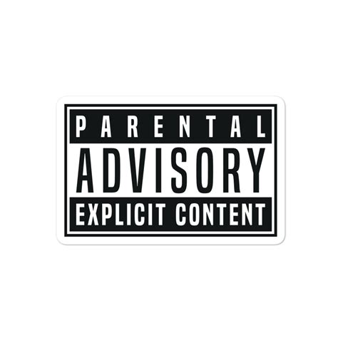 Parental Advisory Explicit Content Sticker - T-shirts of Oz