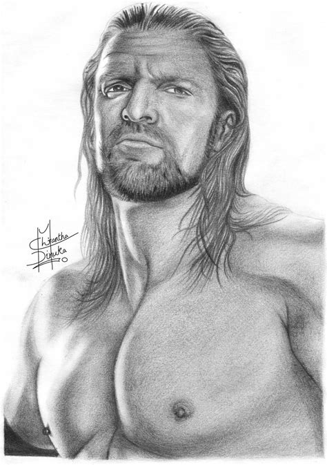 Triple H Pencil Drawings by Chirantha on DeviantArt