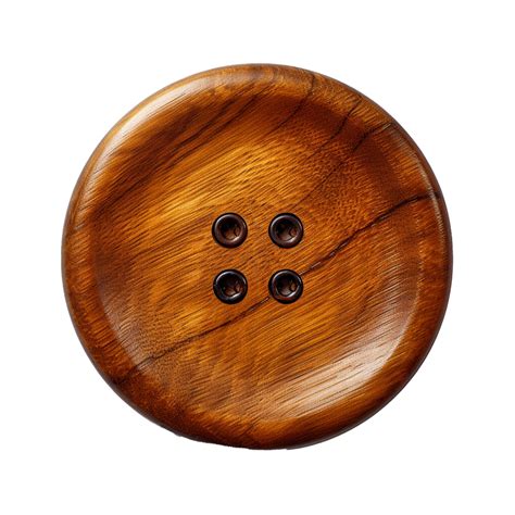 AI generated Round wooden button png isolated on transparent background 36258879 PNG