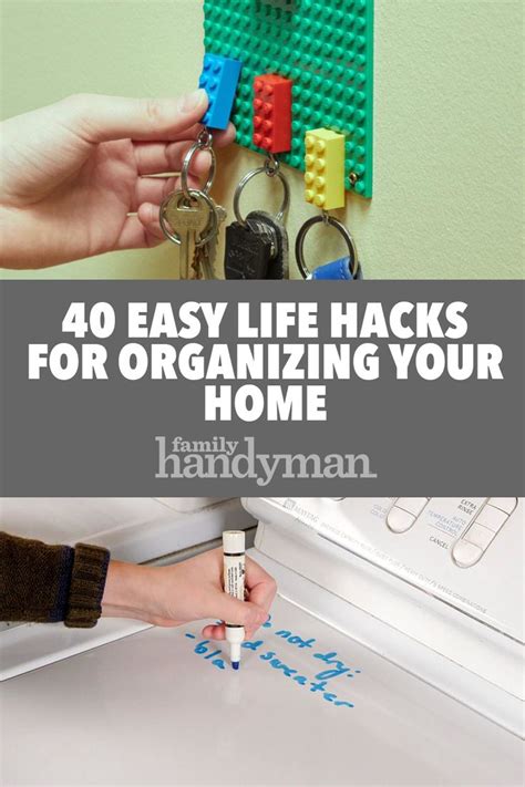 40 Easy Life Hacks for Organizing Your Home | Life hacks organization, Simple life hacks ...