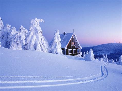 Christmas Snow Scene Wallpapers - Wallpaper Cave