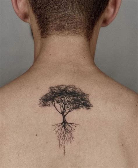 Tree With Roots Tattoo