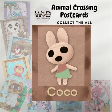 Coco, ACNH, Animal Crossing, Postcards, Fan Art, Stationery, Prints, Collectibles, Memorabilia ...