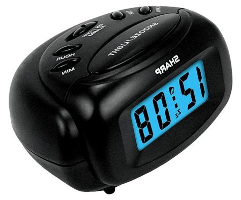 Sharp SPC500A Mini Digital Alarm Clock Battery Power